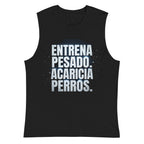 Sin Mangas Entrena Pesado Acaricia Perros - Plano