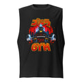 Sin Mangas Godzilla Gojira Gym Barbell Blue Spikes - Frente