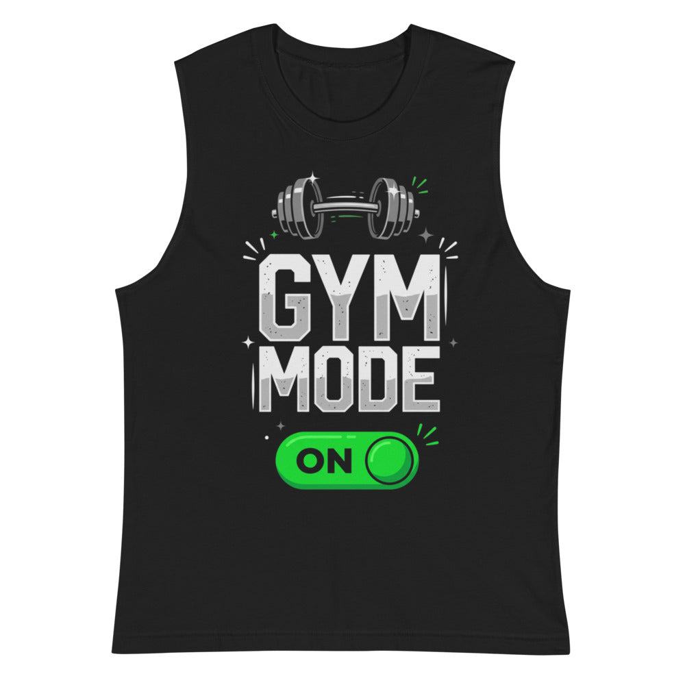 Sin Mangas Gym Mode On Barbell Toggle - Plano
