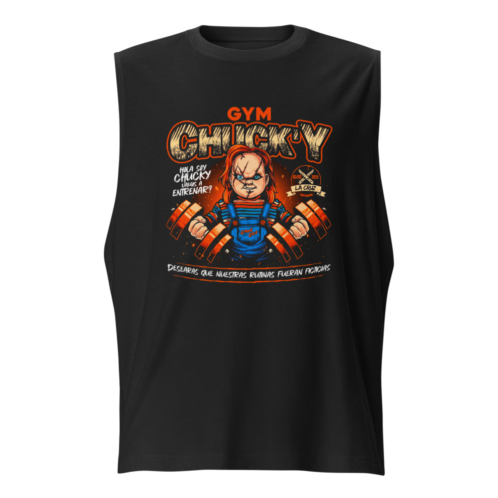 Sin Mangas Hola Soy Chucky Vamos A Entrenar - Frente