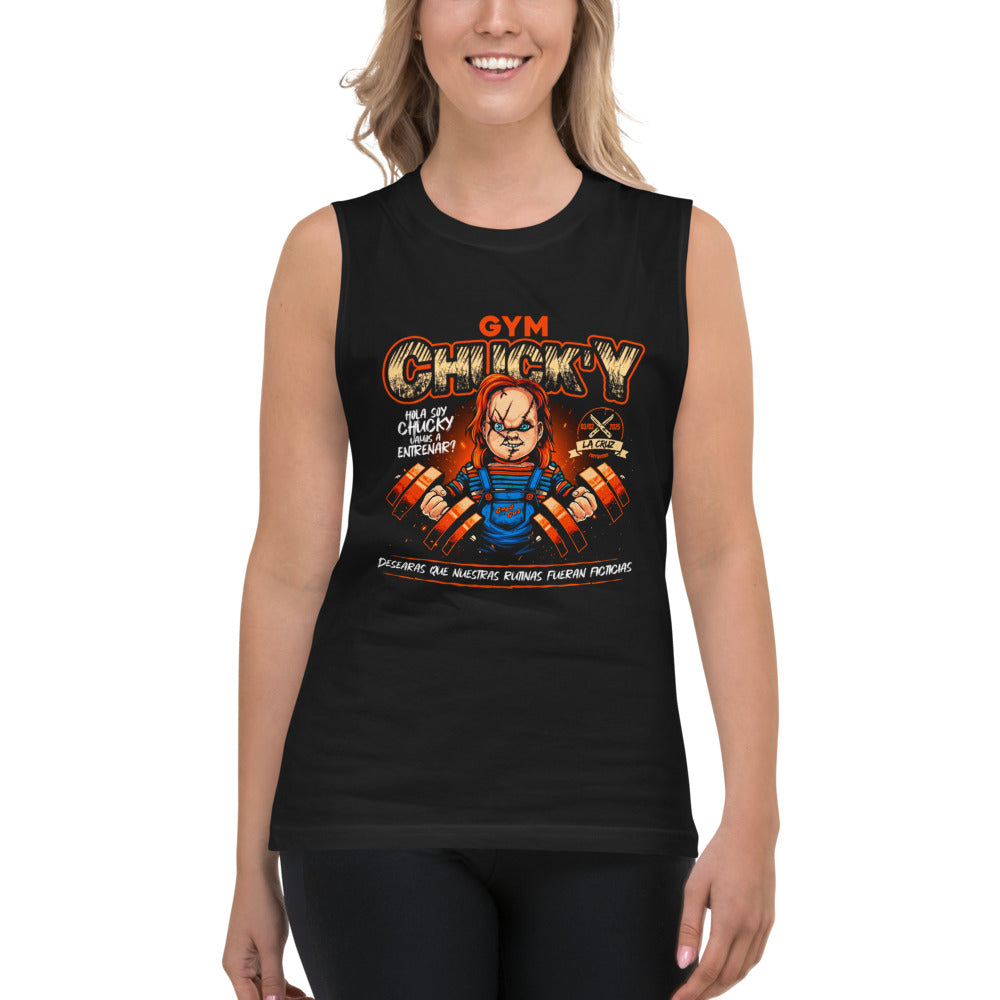 Sin Mangas Hola Soy Chucky Vamos A Entrenar - Modelo femenina