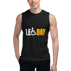 Sin Mangas Leg Day Access Symbol Gym Humor - Modelo masculino