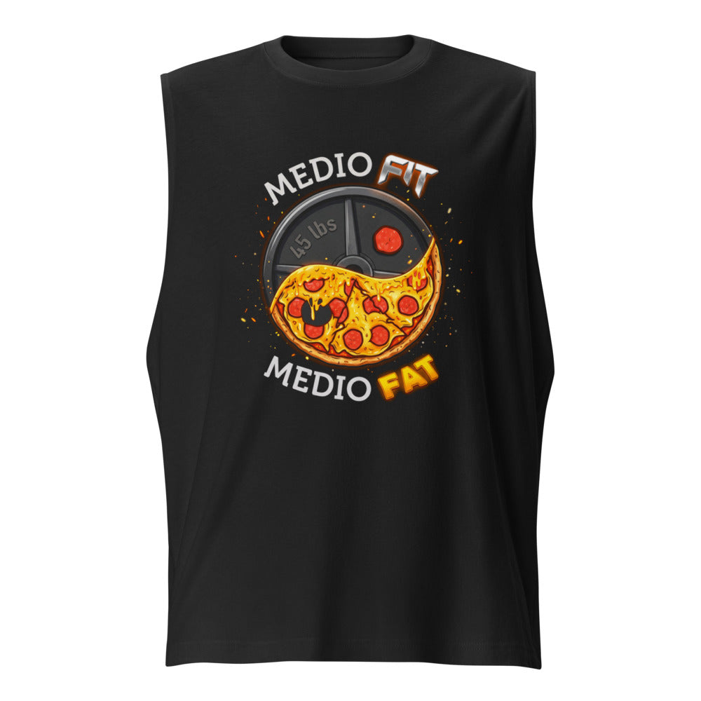 Sin Mangas Medio Fit Medio Fat Pizza Weight Plate - Frente