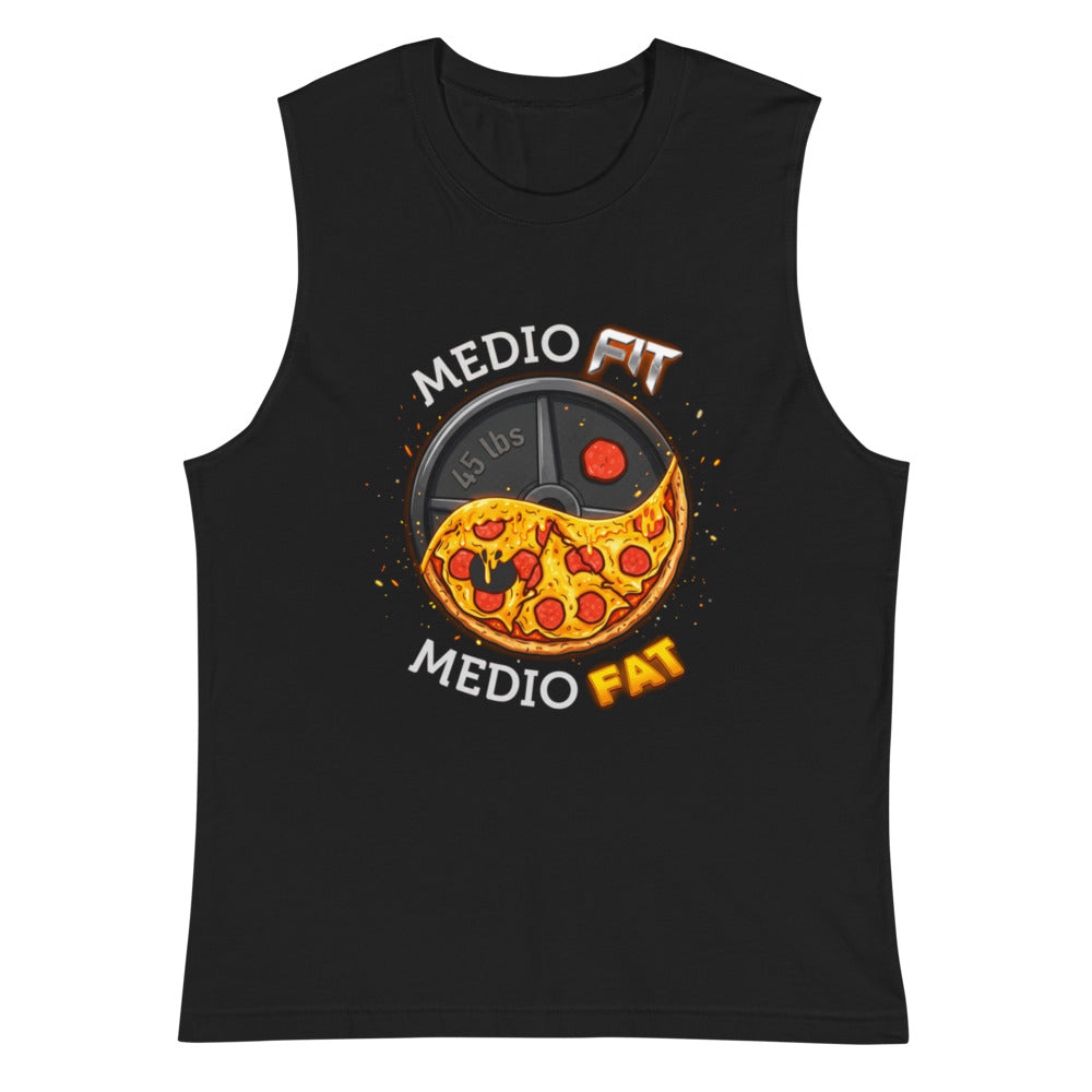 Sin Mangas Medio Fit Medio Fat Pizza Weight Plate - Plano
