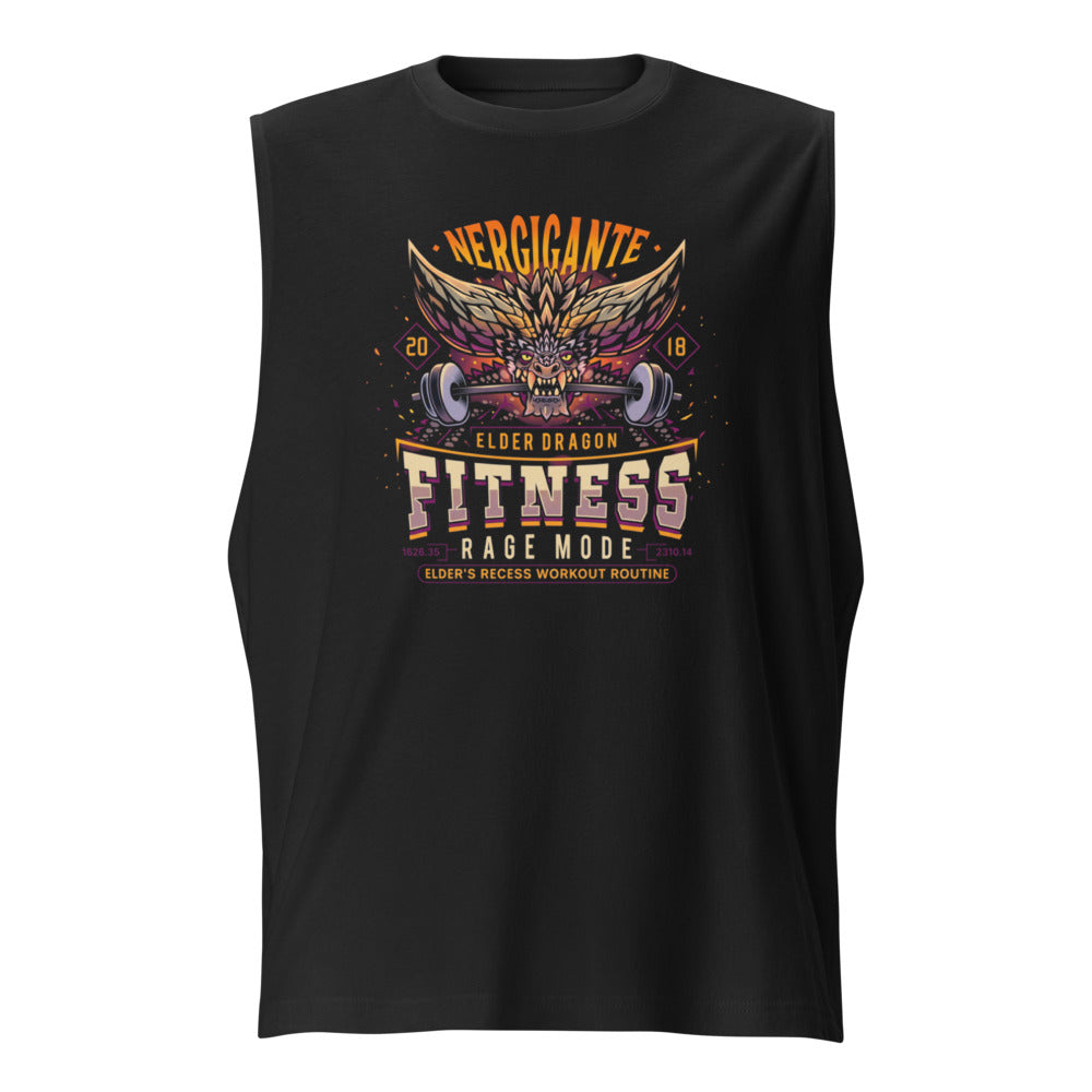 Sin Mangas Nergigante Elder Dragon Fitness Rage Mode - Frente