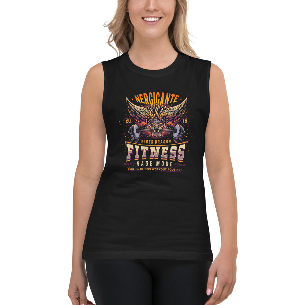 Sin Mangas Nergigante Elder Dragon Fitness Rage Mode - Modelo femenina