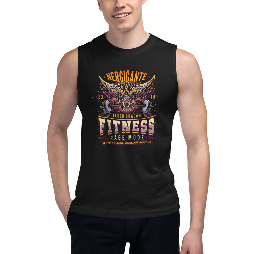 Sin Mangas Nergigante Elder Dragon Fitness Rage Mode - Modelo masculino