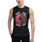 Sin Mangas Not Fat Just Fit Donut Plate - Modelo masculino