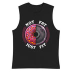 Sin Mangas Not Fat Just Fit Donut Plate - Plano