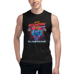 Sin Mangas Skeletor Synthwave All Pain No Gain - Modelo masculino