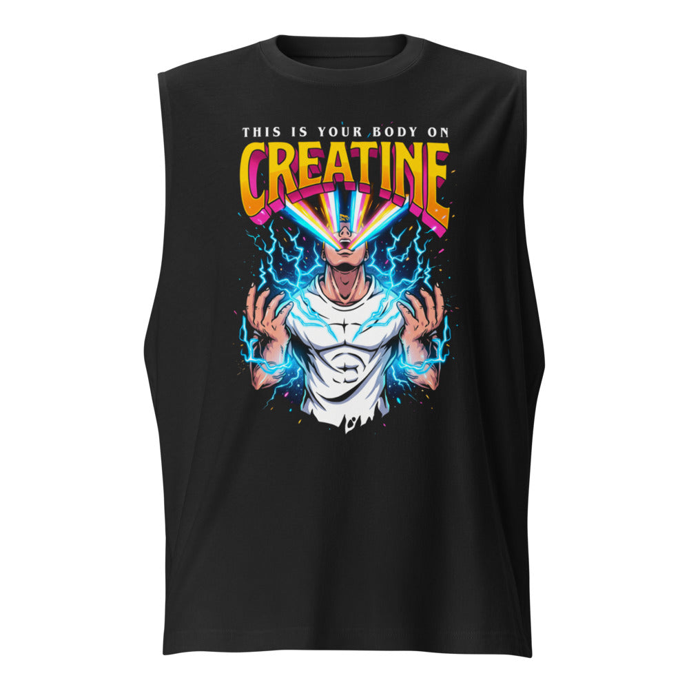 Sin Mangas This Is Your Body On Creatine - Frente