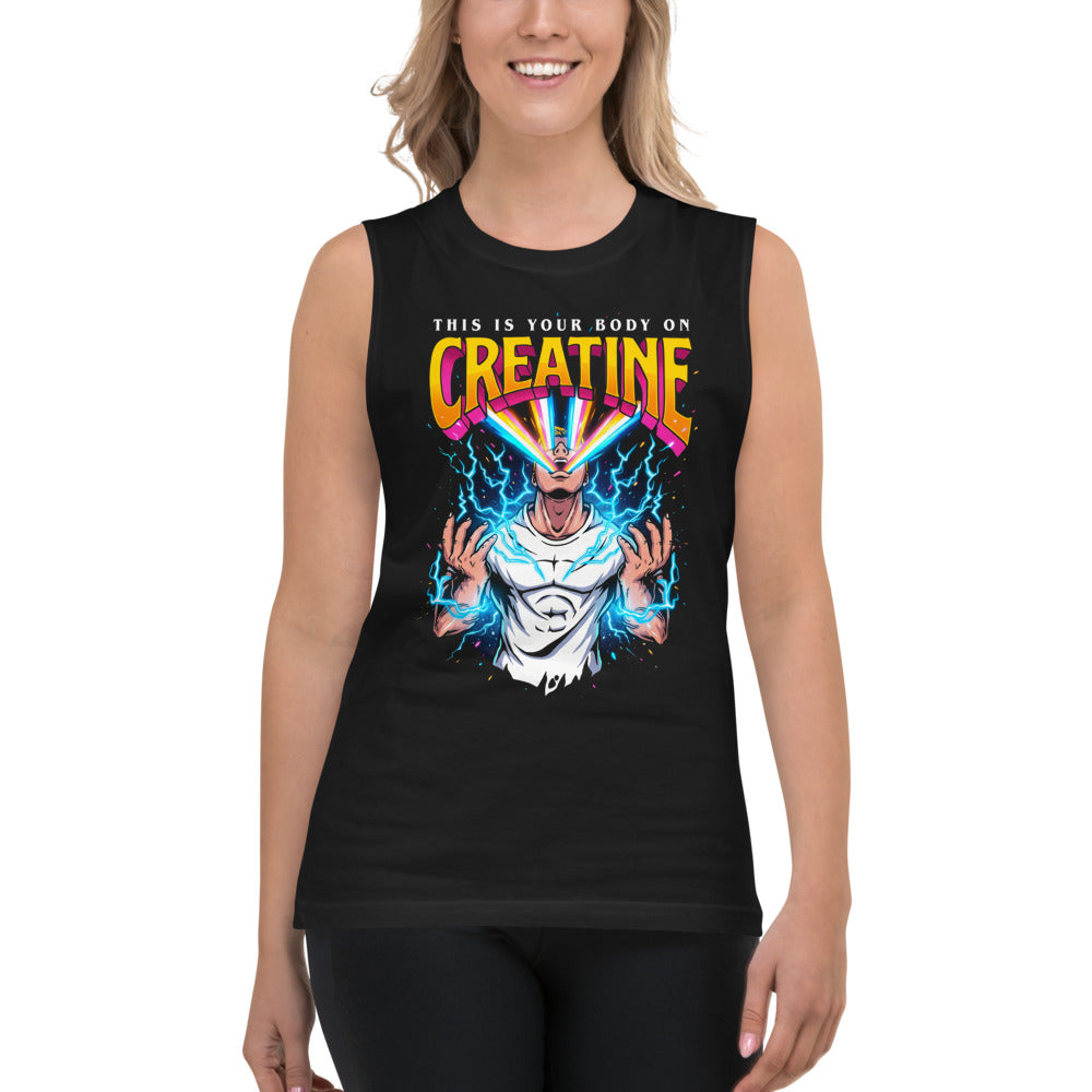 Sin Mangas This Is Your Body On Creatine - Modelo femenina