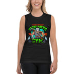 Sin Mangas TMNT Casey Jones Vigilante Gym - Modelo femenina