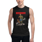 Sin Mangas Zombie Skull Bodybuilder Deadlift Barbell - Modelo masculino