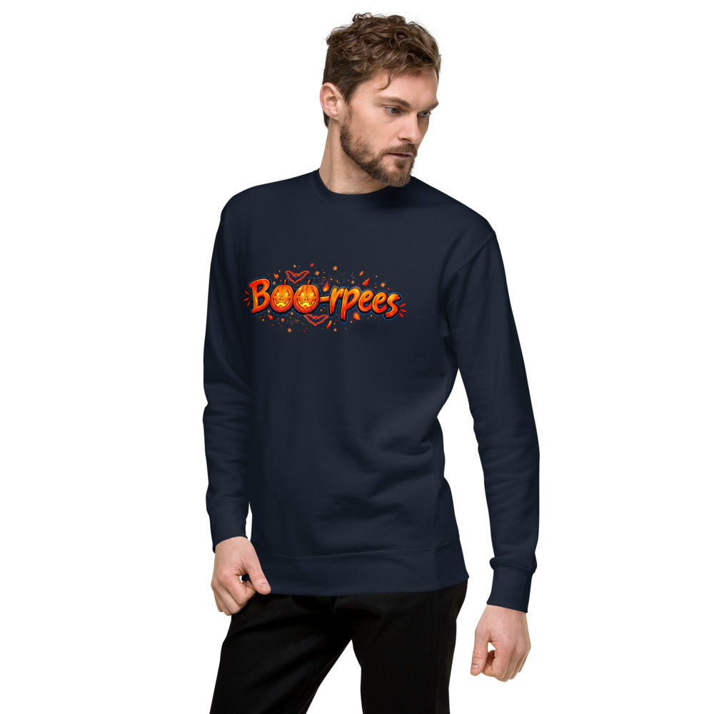 Suéter Boo-rpees Halloween Pumpkin Burpees - Lateral izquierdo