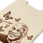 Suéter Crisálida Hombre Tatuaje Tribal Mariposas Sepia - Doblado zoom