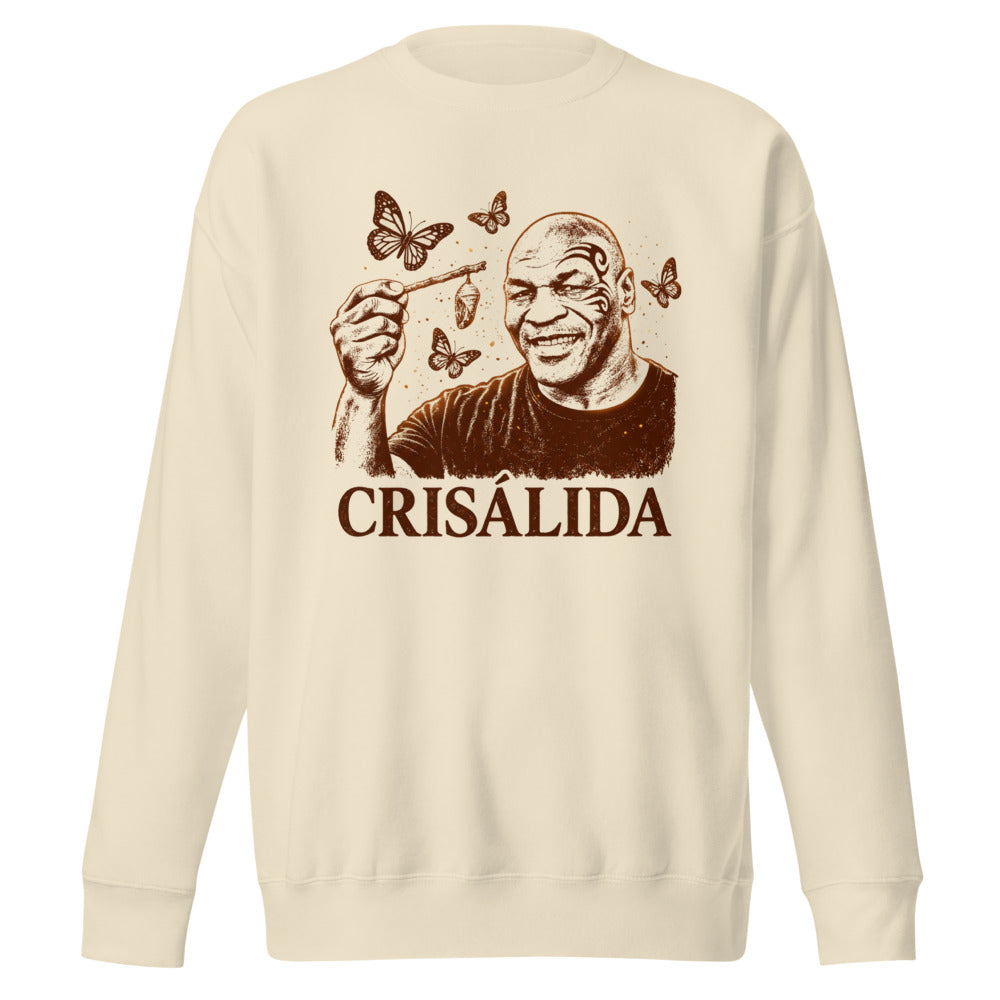 Suéter Crisálida Hombre Tatuaje Tribal Mariposas Sepia - Frente