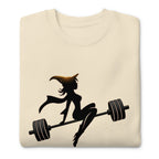 Suéter Off To The Gym Witch Barbell - Doblado