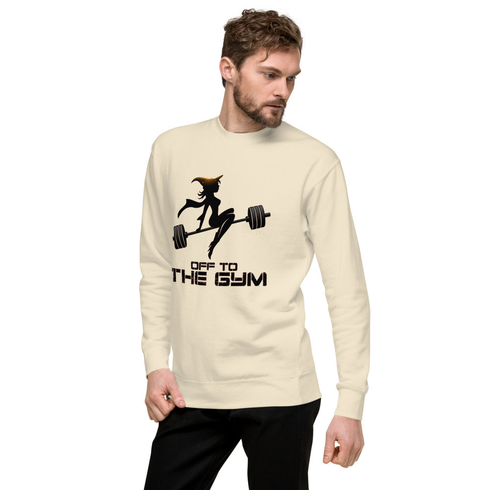 Suéter Off To The Gym Witch Barbell - Lateral izquierdo
