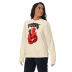 Suéter Red Boxing Gloves Barbed Wire Blackletter - Lifestyle mujer