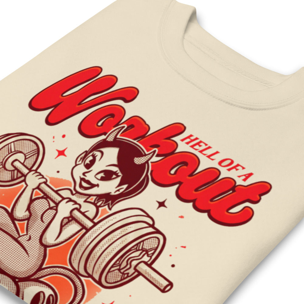 Suéter Stronger Than Your Demons Devil Girl Barbell - Doblado zoom