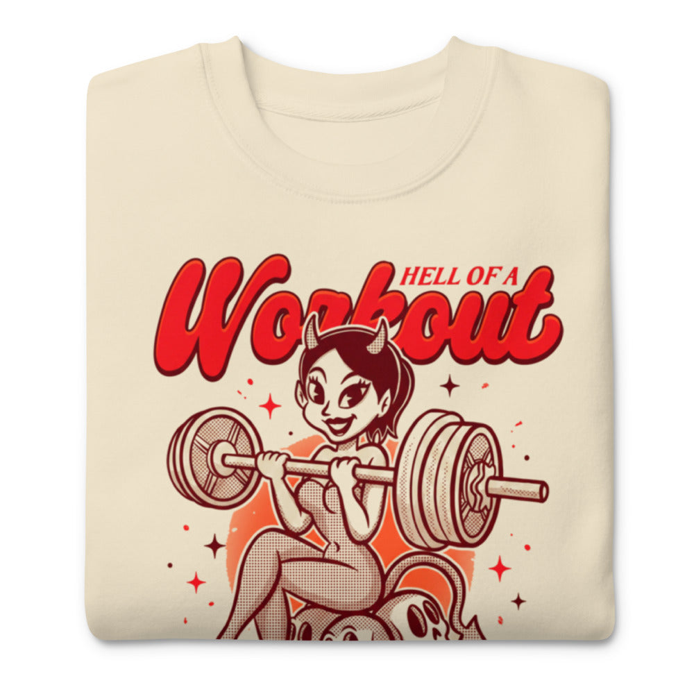 Suéter Stronger Than Your Demons Devil Girl Barbell - Doblado