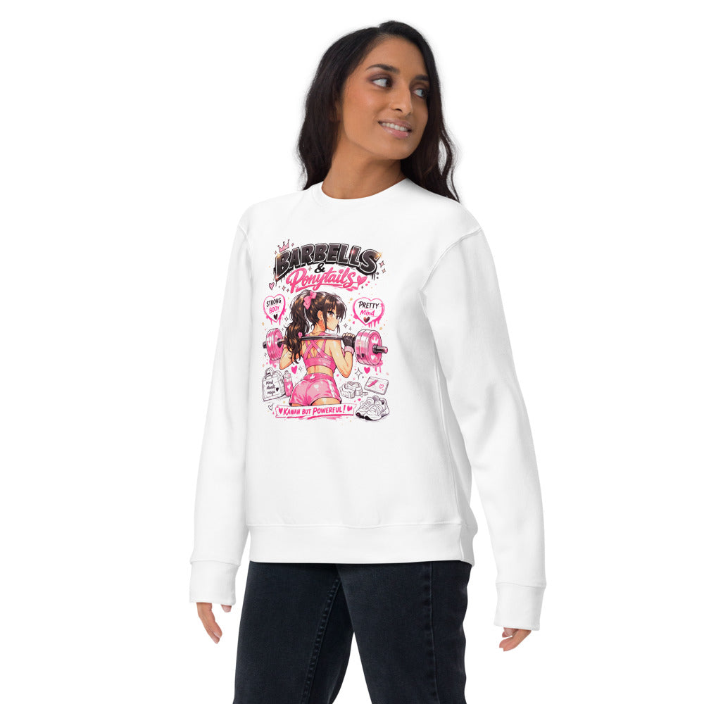 Suéter Barbells And Ponytails Kawaii Gym - Lifestyle mujer