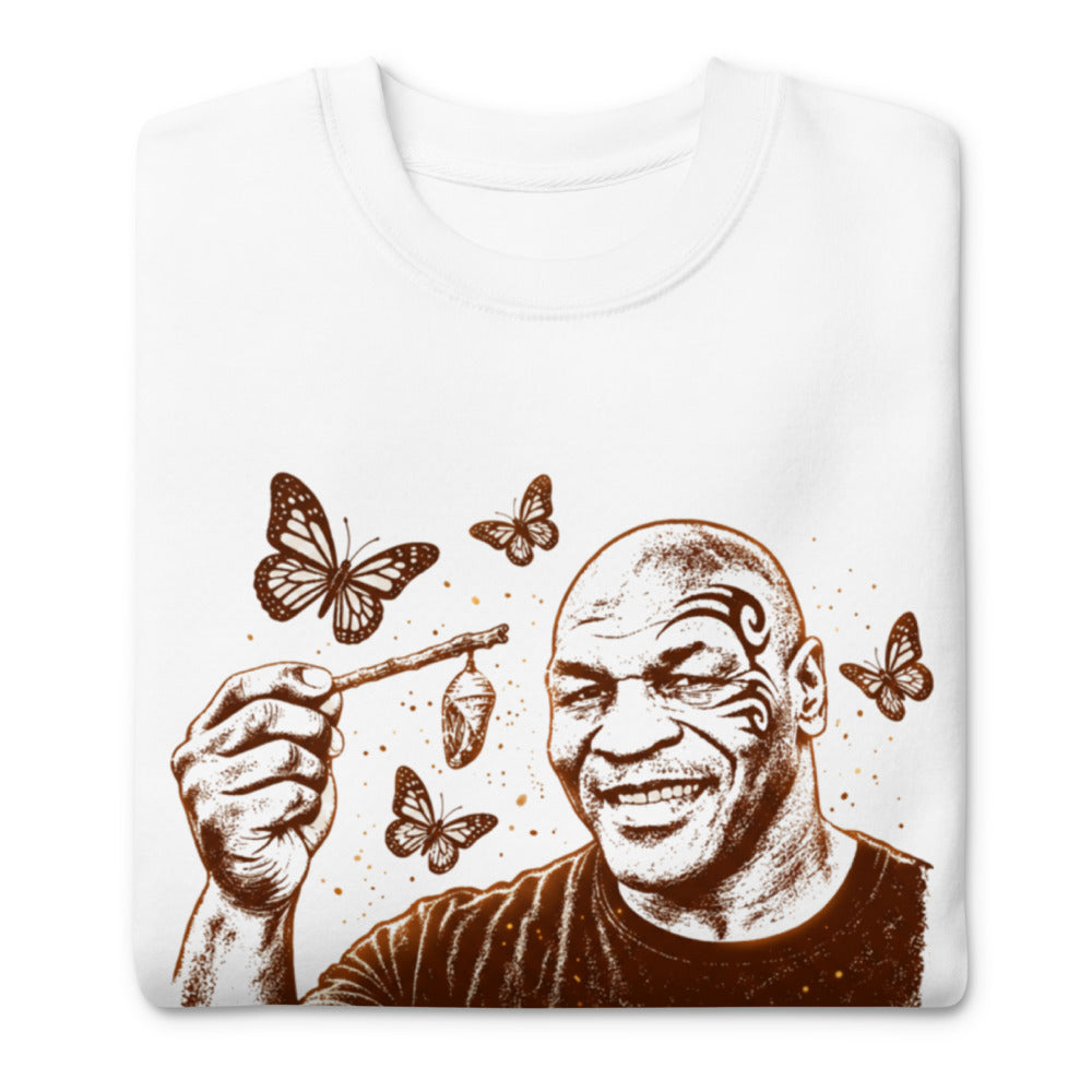 Suéter Crisálida Hombre Tatuaje Tribal Mariposas Sepia - Doblado