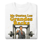 Suéter Pulgar Arriba Power Rack Traje Gris - Doblado