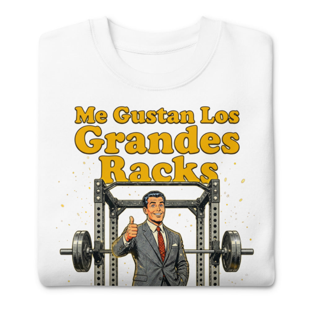 Suéter Pulgar Arriba Power Rack Traje Gris - Doblado