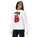 Suéter Red Boxing Gloves Barbed Wire Blackletter - Lifestyle mujer
