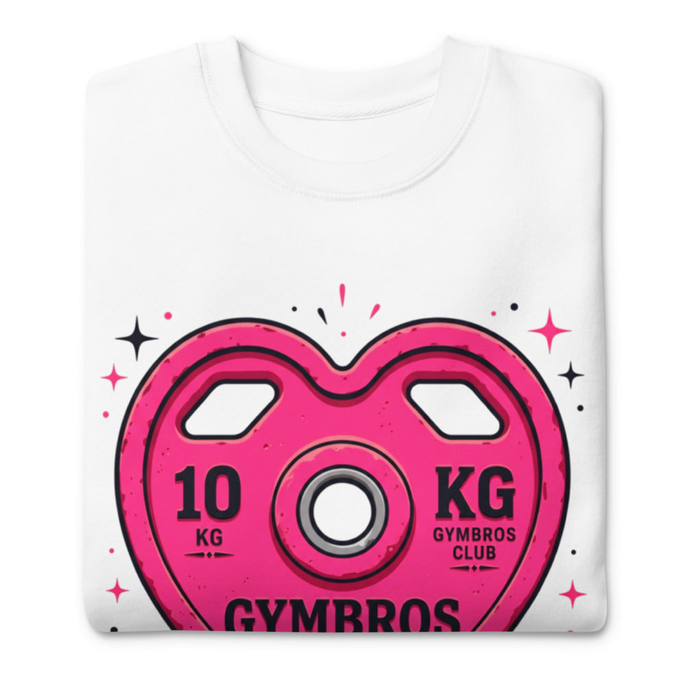 Suéter Strength With Purpose Pink Heart Plate - Doblado