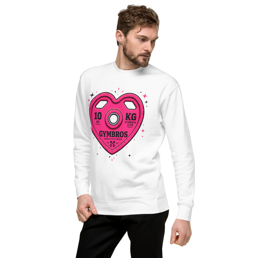 Suéter Strength With Purpose Pink Heart Plate - Lateral izquierdo