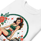 Suéter Stronger Every Day Retro Barbell Roses - Doblado zoom