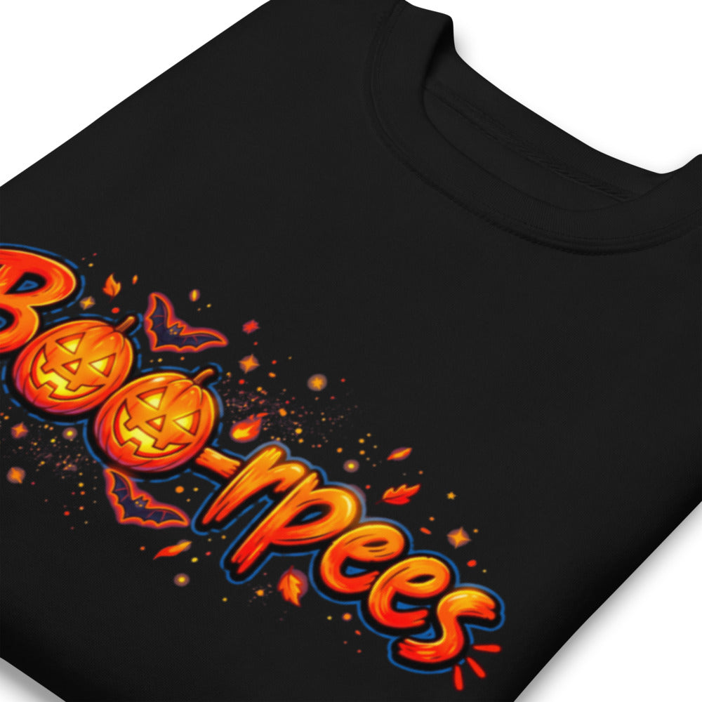 Suéter Boo-rpees Halloween Pumpkin Burpees - Doblado zoom