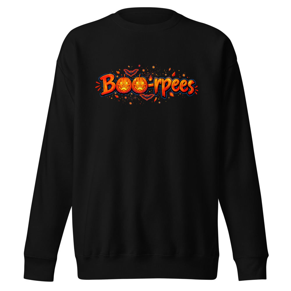 Suéter Boo-rpees Halloween Pumpkin Burpees - Frente