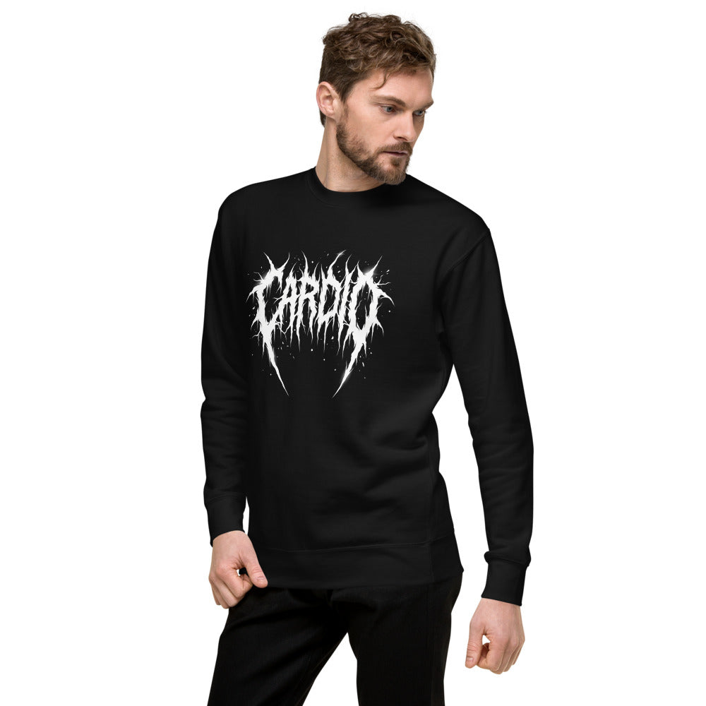 Suéter Cardio Death Metal Espinas Blancas - Lateral izquierdo