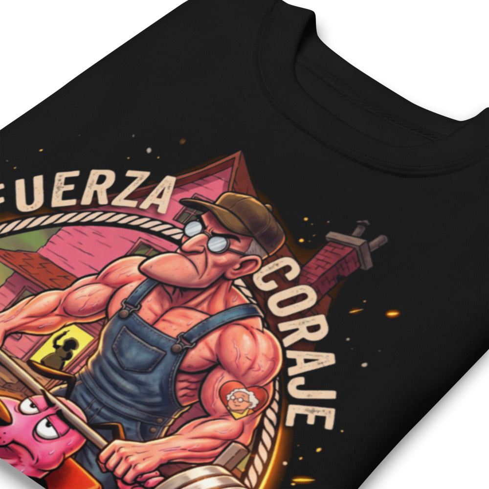 Suéter Coraje El Perro Cobarde Fuerza Y Coraje Gym - Doblado zoom