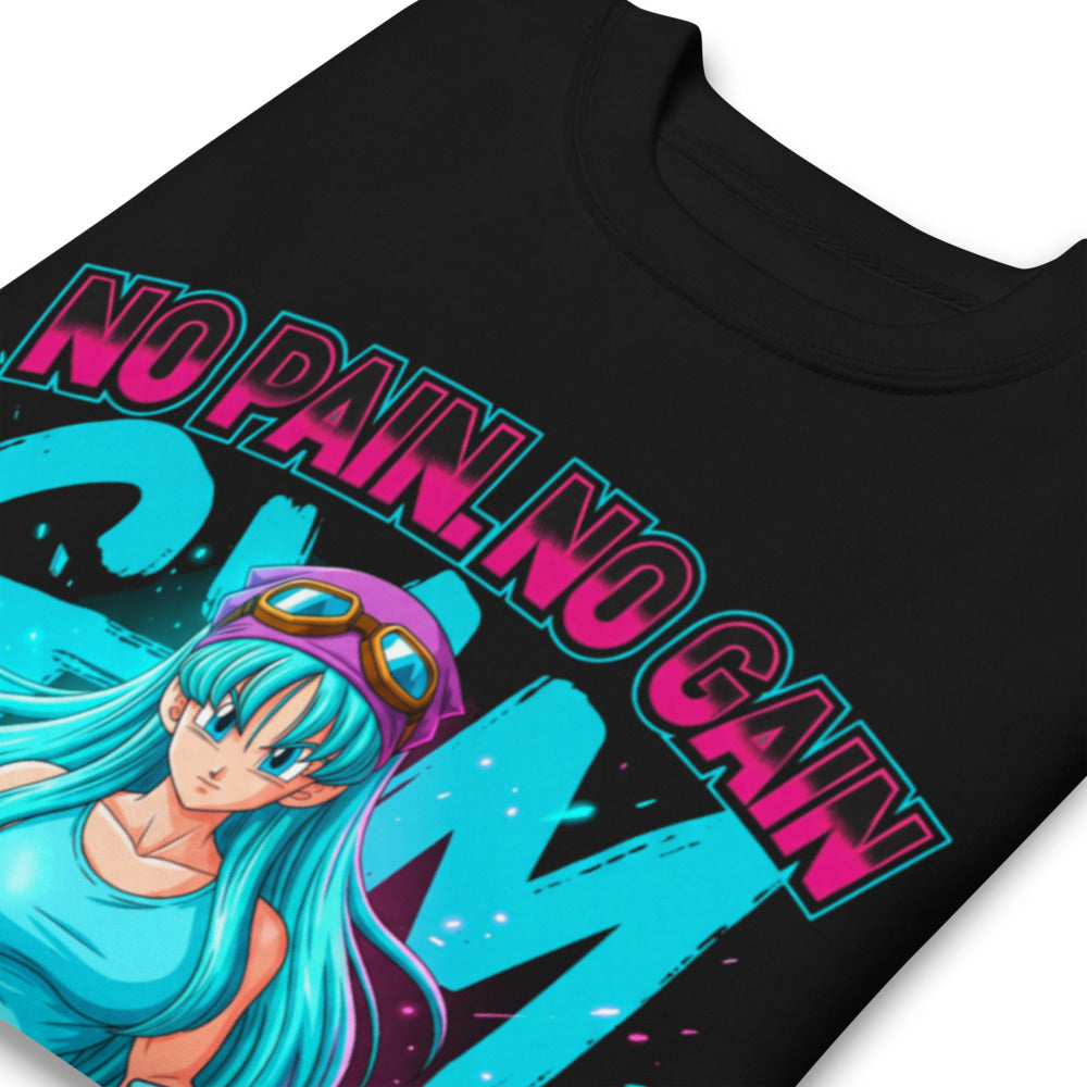 Suéter Dragon Ball Bulma No Pain No Gain - Doblado zoom
