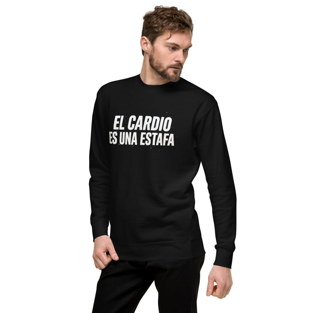 Suéter El Cardio Es Una Estafa - Lateral izquierdo
