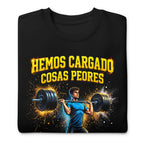 Suéter Hemos Cargado Cosas Peores Y Les Decíamos Amor - Doblado