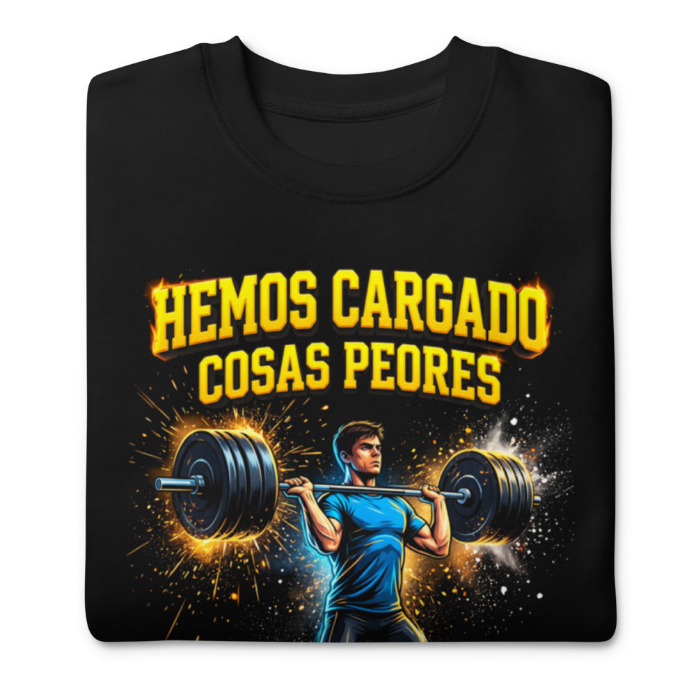 Suéter Hemos Cargado Cosas Peores Y Les Decíamos Amor - Doblado