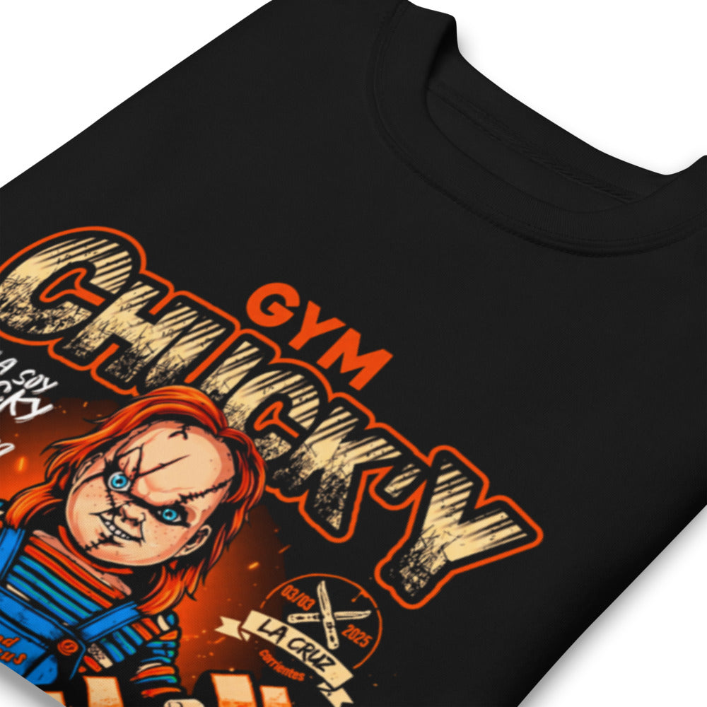 Suéter Hola Soy Chucky Vamos A Entrenar - Doblado zoom