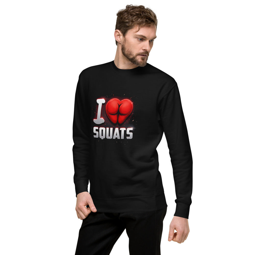Suéter I Love Squats Gym Humor - Lateral izquierdo