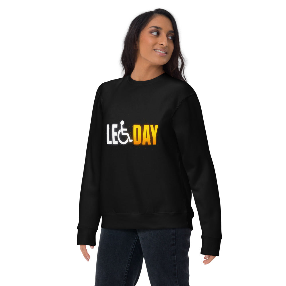 Suéter Leg Day Access Symbol Gym Humor - Lifestyle mujer