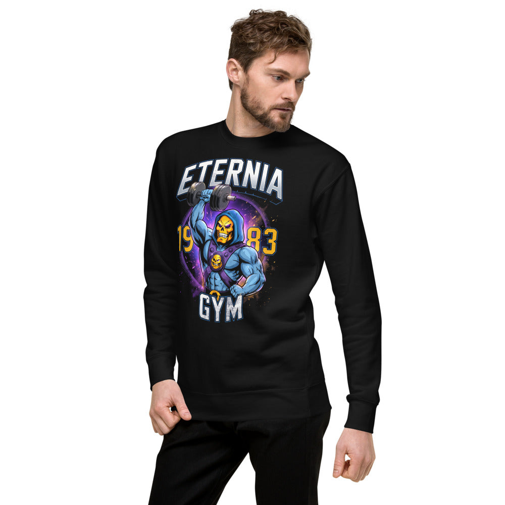 Suéter Skeletor Eternia Gym 1983 Raised Dumbbell - Lateral izquierdo