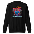Suéter Skeletor Synthwave All Pain No Gain - Frente