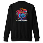 Suéter Skeletor Synthwave All Pain No Gain - Frente