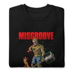 Suéter Zombie Skull Bodybuilder Deadlift Barbell - Doblado