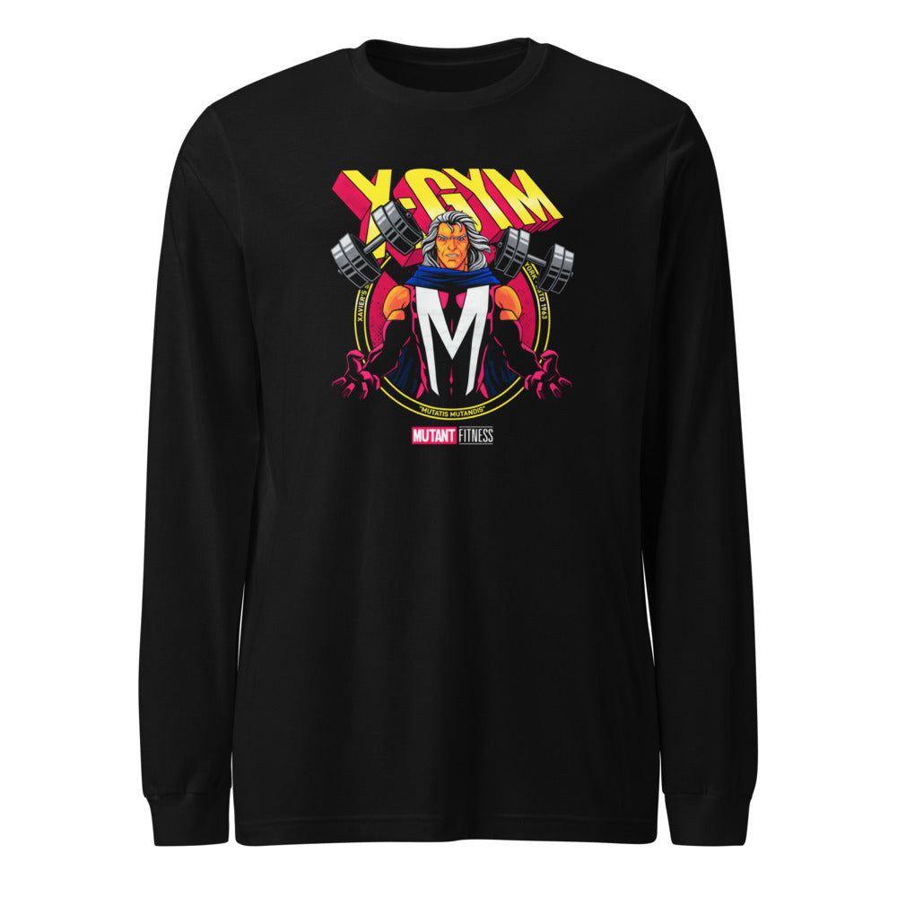 Metal Master Squad en playera de manga larga de gym Gymbros — diseño al frente